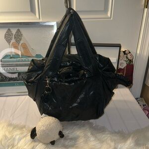 See by Chloe leather trim nylon shoulder bag GUC